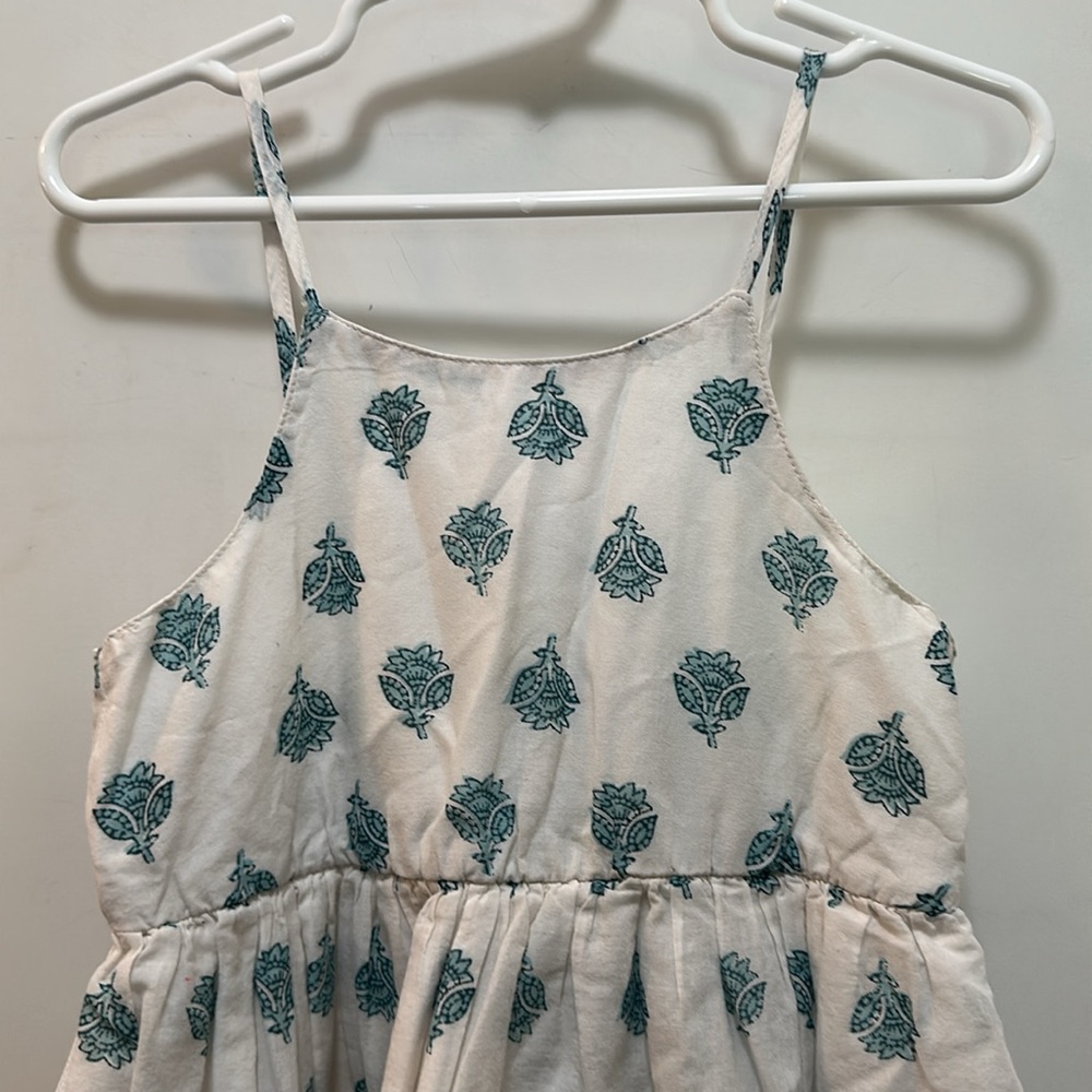 Old Navy White and Blue Sleeveless Long Sundress Size 4T - Picture 2 of 8